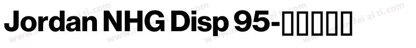 Jordan NHG Disp 95字体转换